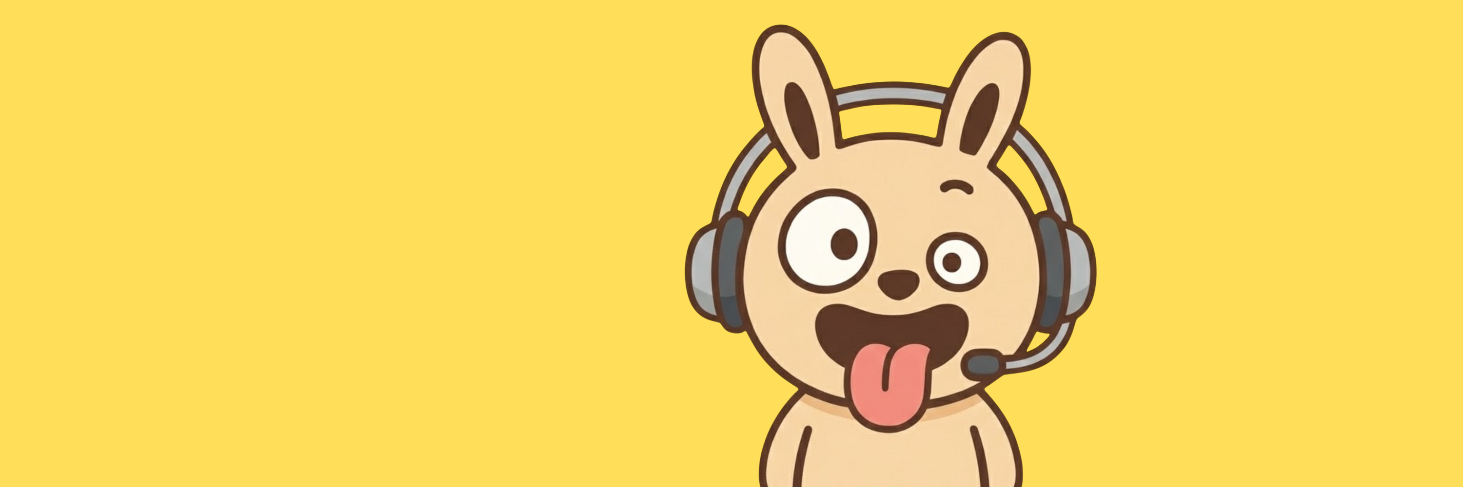 戴着耳机的客服兔子,XIUXIU成人用品商城在线客服支持,咨询情趣用品、隐私包装与配送服务