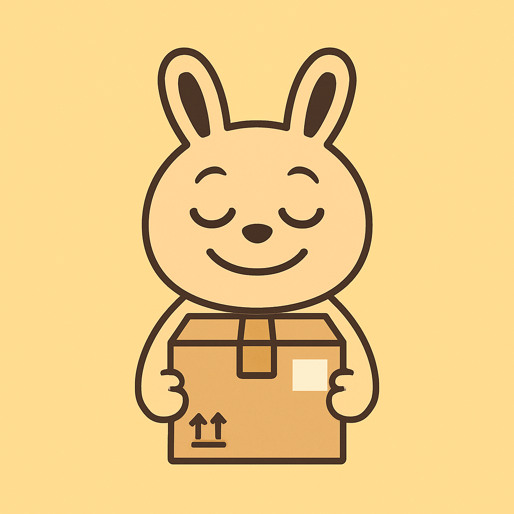 羞羞兔子隐私发货 卡通形象抱着无敏感信息包装箱 成人用品低调快递配送