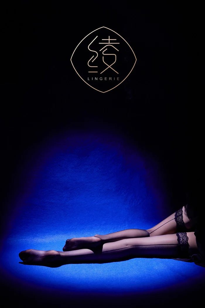 「绫」【弦】撩动心弦 1D长筒袜高筒纯欲蕾丝丝袜 绫