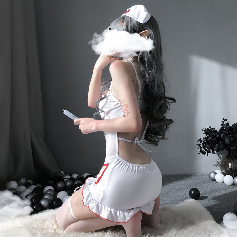 可爱软萌私房小护士包臀裙 护士 宜约