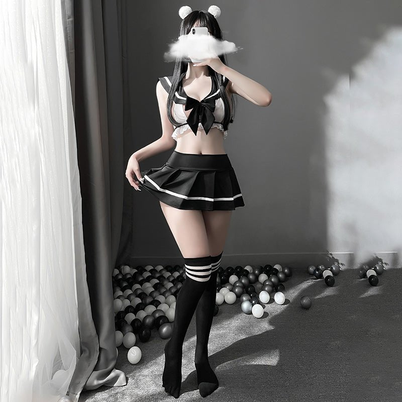 娇俏学妹分体套装 JK 霏慕