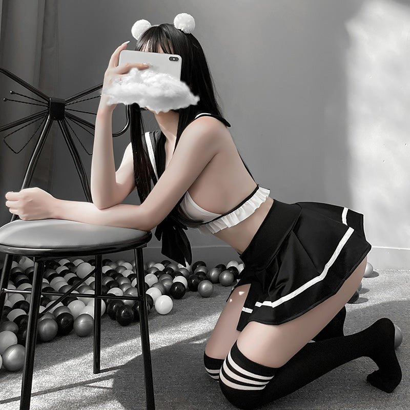 娇俏学妹分体套装 JK 霏慕