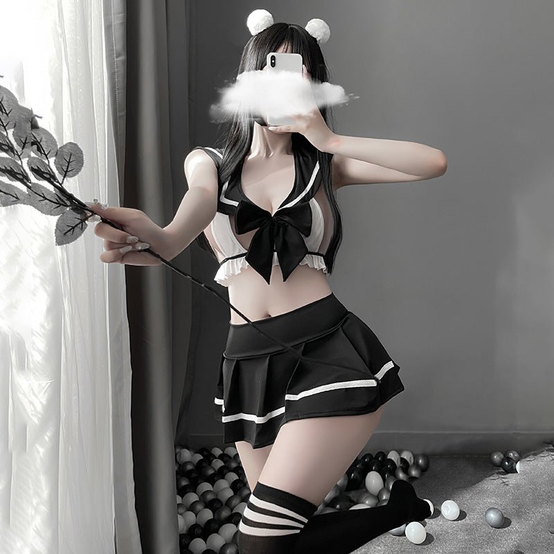 娇俏学妹分体套装 JK 霏慕