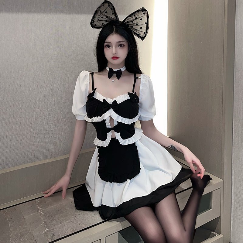 宫廷风唯美网纱女仆连衣裙 女仆 LLT
