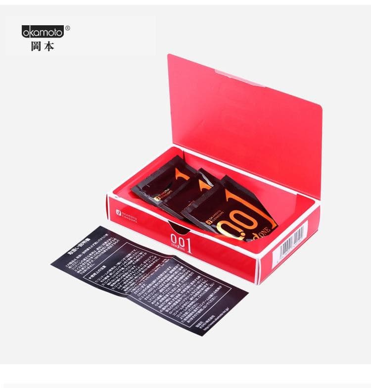 冈本OKAMOTO 001超薄避孕套黑标-3只装 冈本OKAMOTO