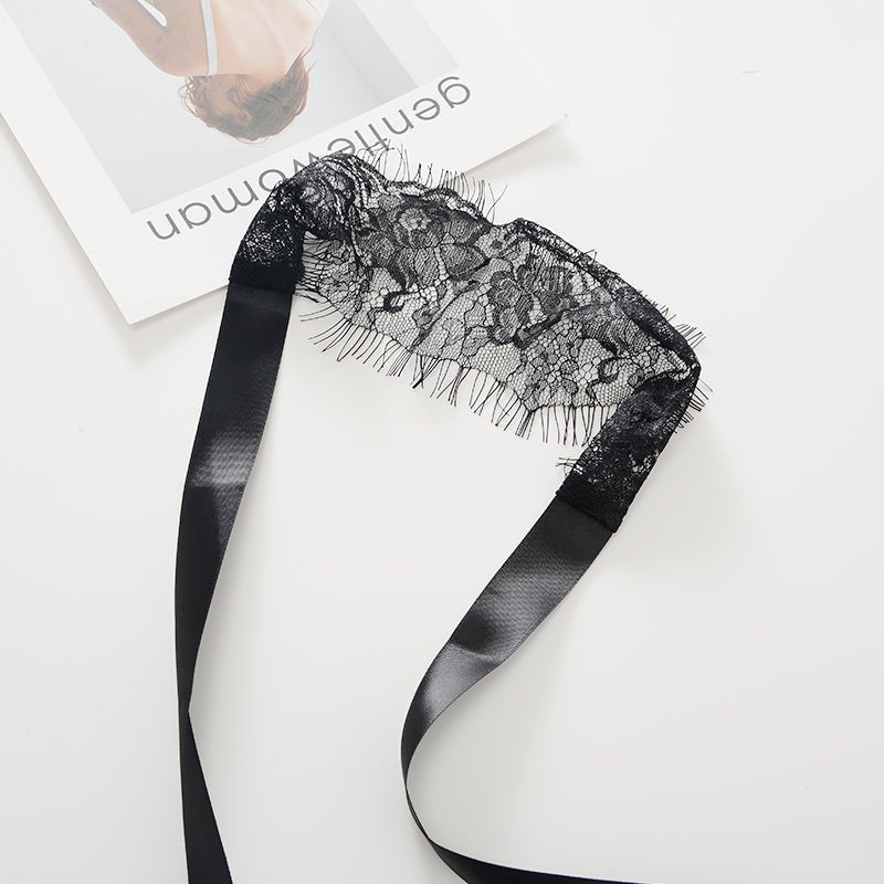 性感蕾丝绑带眼罩 配饰 蜜桃