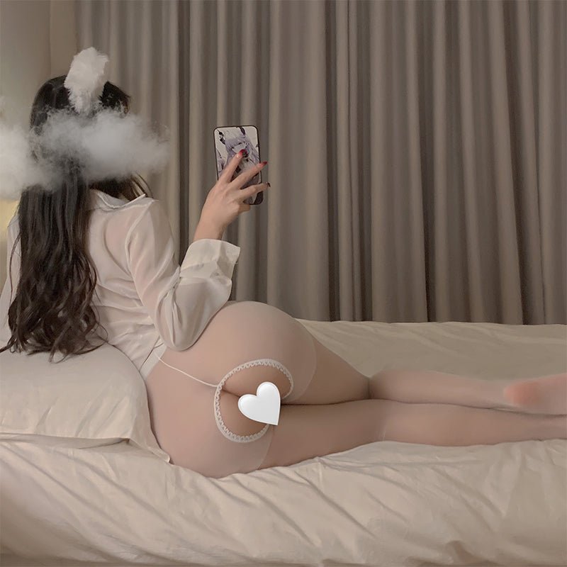 纯欲超薄开裆可撕连裤袜 情趣丝袜 姿趣