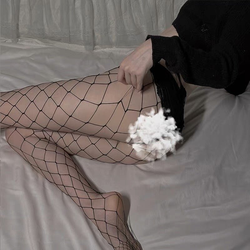 性感情趣镂空网格渔网袜 情趣丝袜 瑰若