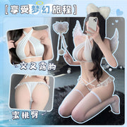 霏慕夏季纯欲三点式情趣内衣 连体衣 霏慕 白色