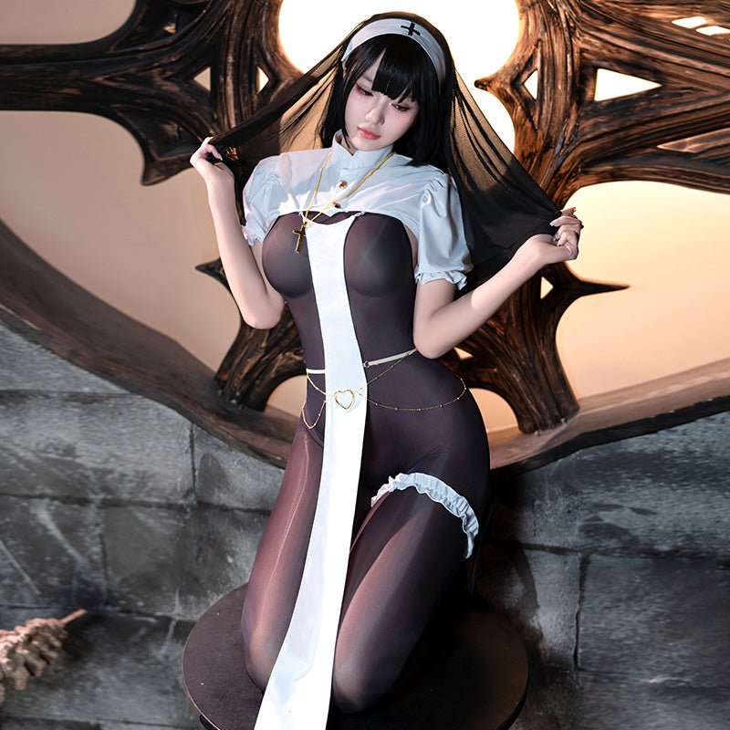 霏慕暗夜修女连体衣 霏慕