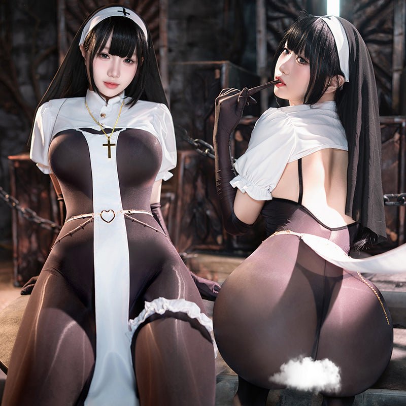 霏慕暗夜修女连体衣 霏慕