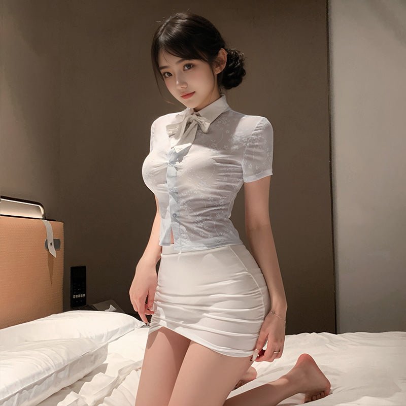 霏慕韩风空姐制服套装 霏慕