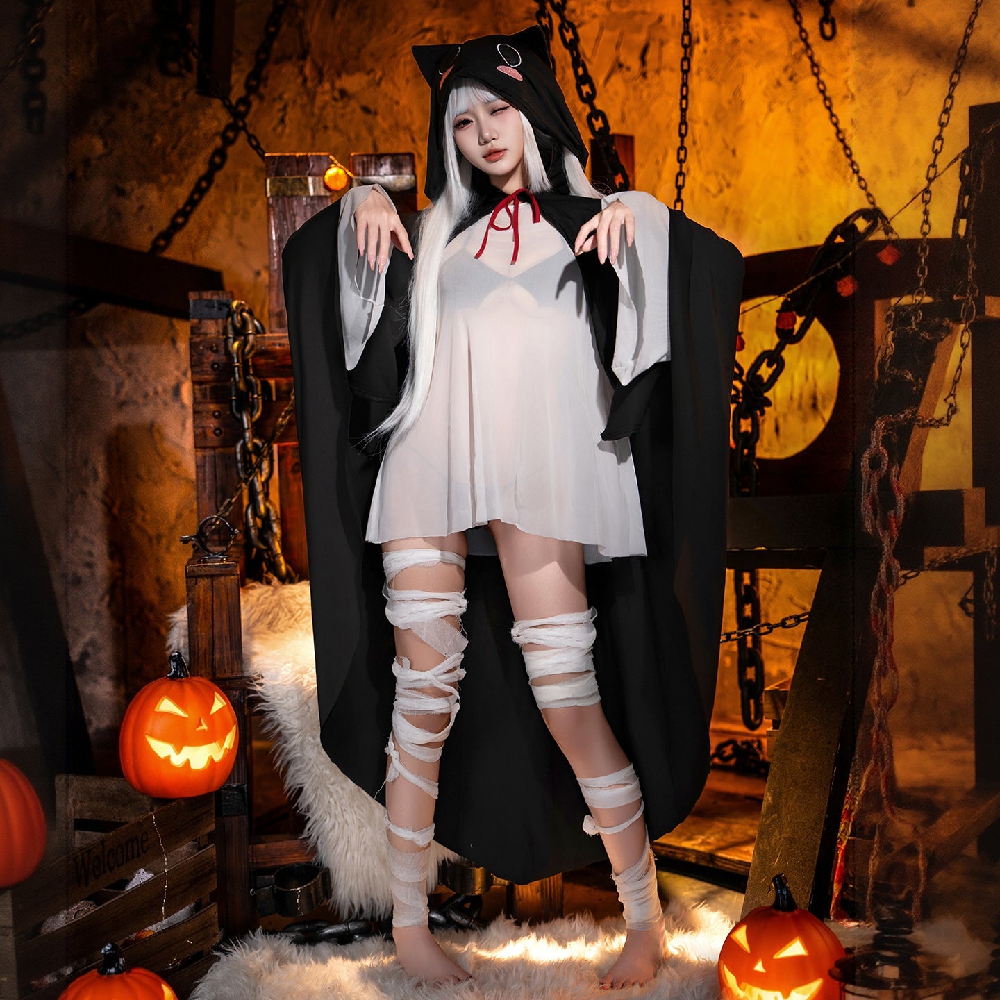 霏慕幽灵娘内衣套装 霏慕