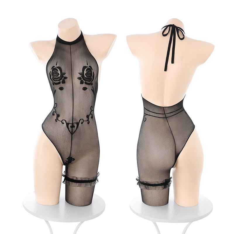 霏慕荆棘玫瑰女团连身袜 霏慕