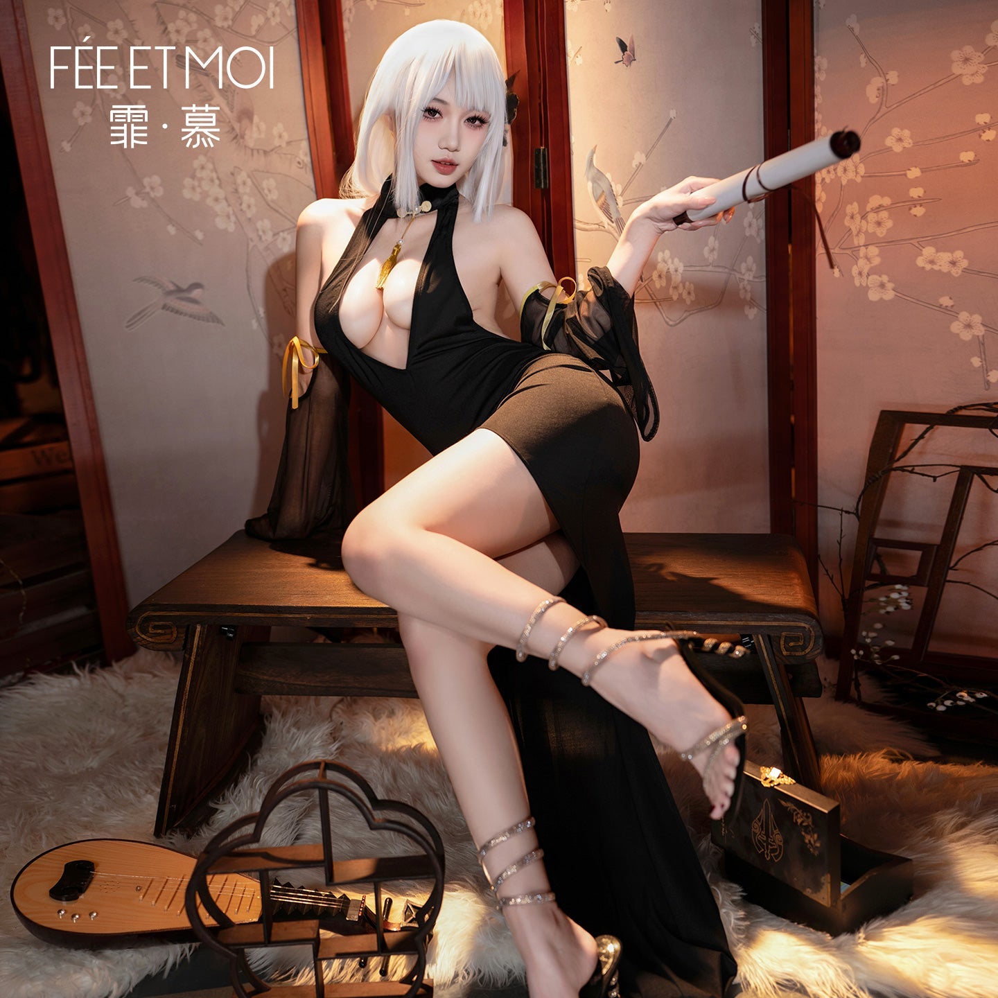 霏慕尤物媚骨旗袍长裙 霏慕