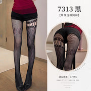 霏慕亚文化不对称提花连裤袜 情趣丝袜 霏慕 黑色