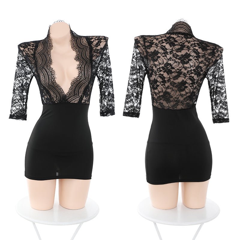 霏慕深V秘书包臀裙 霏慕