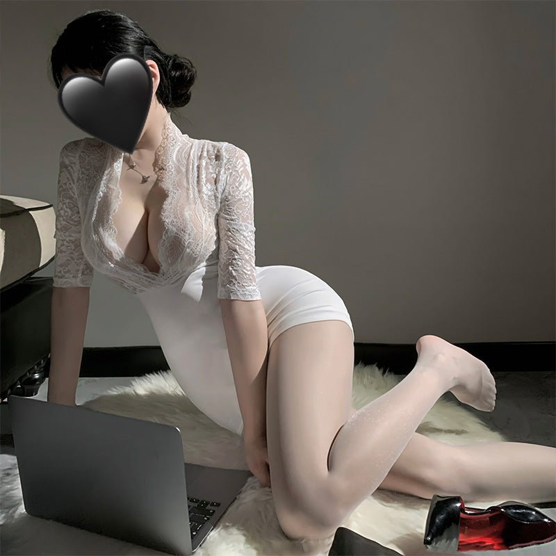 霏慕深V秘书包臀裙 霏慕