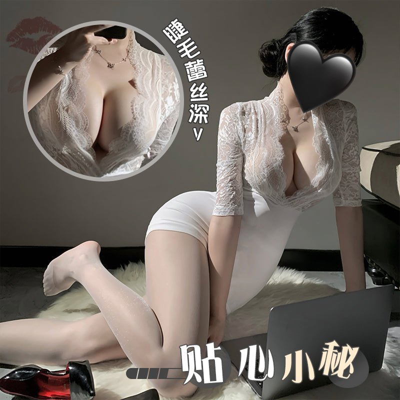 霏慕深V秘书包臀裙 霏慕