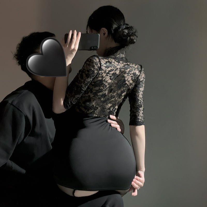 霏慕深V秘书包臀裙 霏慕